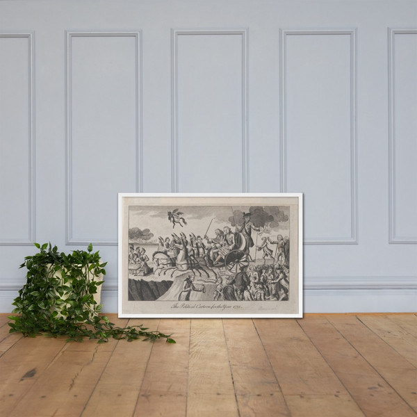 The Political Cartoon, for the Year 1775 - Anonymous, British, 18th century - May 1, 1775 - Photo Paper Framed Poster Museum quality 7740692