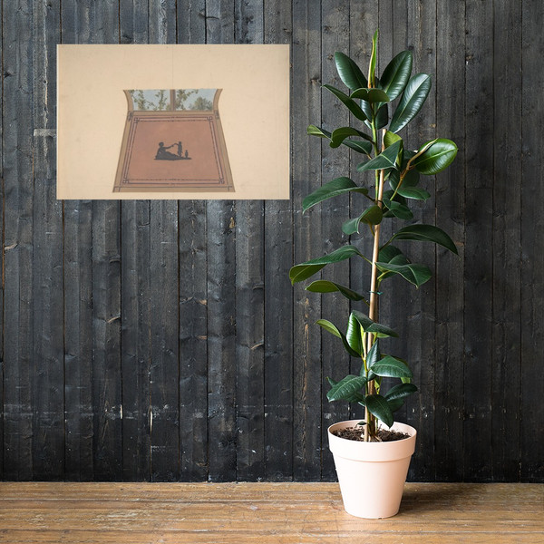 Pompeiian Design for Paneling - Jules-Edmond-Charles Lachaise - second half 19th century - Photo Paper Poster Museum quality 7741704