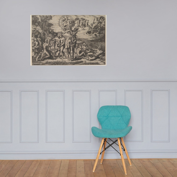 The Judgment of Paris - Marco Dente - 1515–27 - Paper Poster Museum quality 7742585