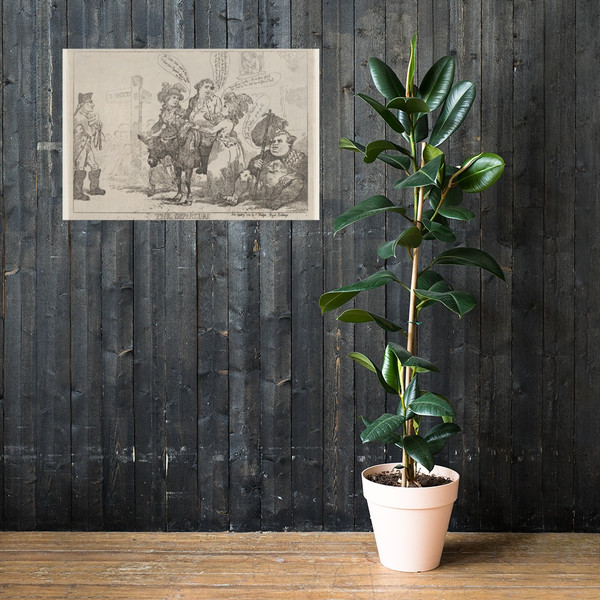 The Departure - Thomas Rowlandson - April 29, 1784 - Paper Poster Museum quality 7746648