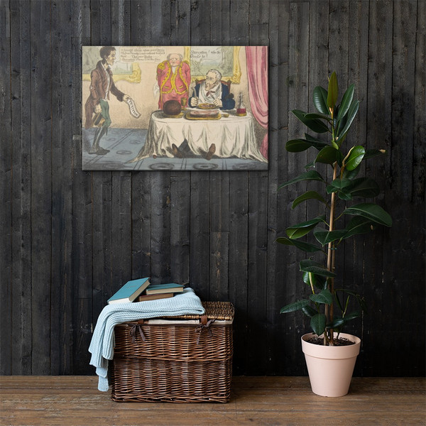 Lazarus and the Rich Man - Anonymous, British, 19th century - 1830 - Canvas Museum quality 7746797