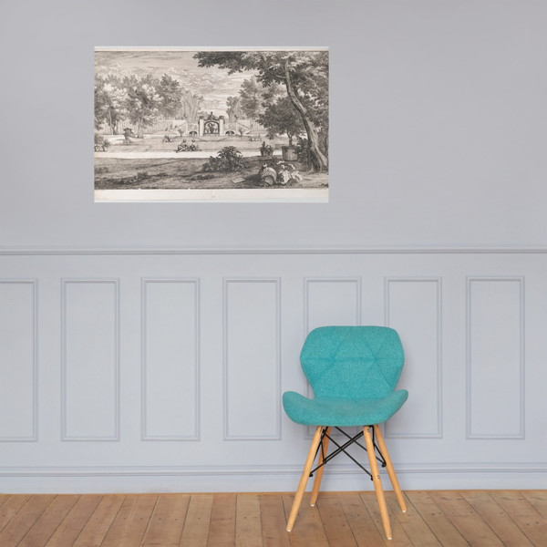 Grand Garden View - Abraham Genoels II - Photo Paper Poster Museum quality 7742370