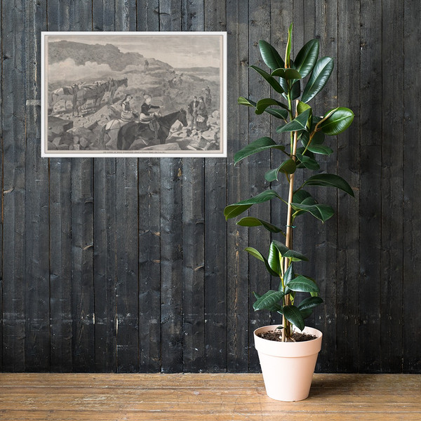 The Summit of Mount Washington (Harper's Weekly, Vol. VIII) - Winslow Homer - July 10, 1869 - Matte Paper Framed Poster Museum quality 7747337