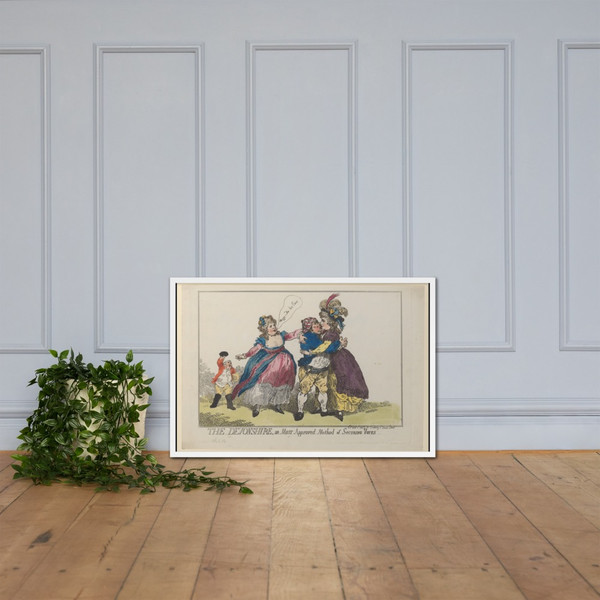 The Devonshire, or Most Approved Method of Securing Votes - Thomas Rowlandson - April 12, 1784 - Matte Paper Framed Poster Museum quality 7737805