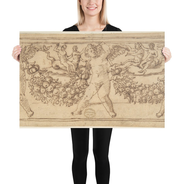 Sarcophagus - Anonymous, Italian, 16th century - 16th century - Paper Poster Museum quality 7742906