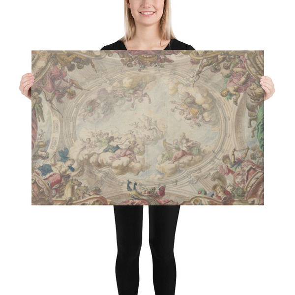 Design for a Ceiling - Daniel Marot the Elder - ca. 1712 - Canvas Museum quality 7744207