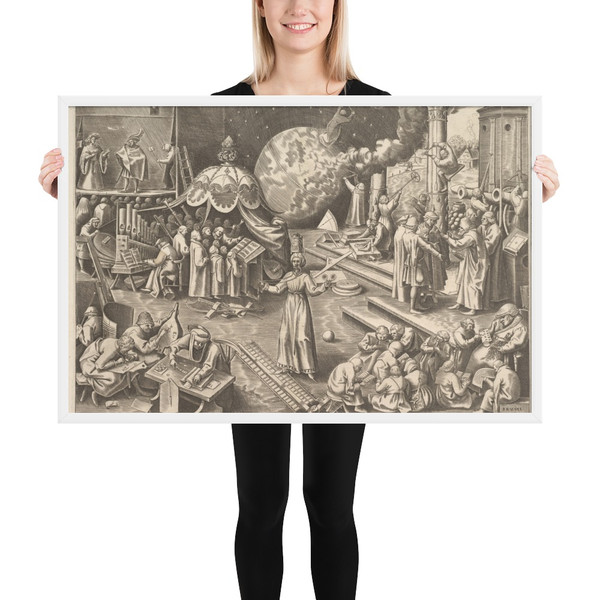 Temperance (Temperantia) from The Virtues - Philips Galle - ca.1559–60 - Matte Paper Framed Poster Museum quality 7723851