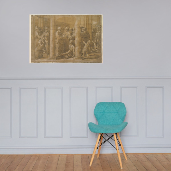 Saints Peter and John healing the Sick - Parmigianino (Girolamo Francesco Maria Mazzola) - early 16th century - Paper Poster Museum quality 7747160