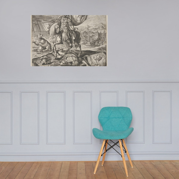 Cyrus, King of Persia, from Four Illustrious Rulers of Antiquity - Adriaen Collaert - 1590s - Photo Paper Poster Museum quality 7747805