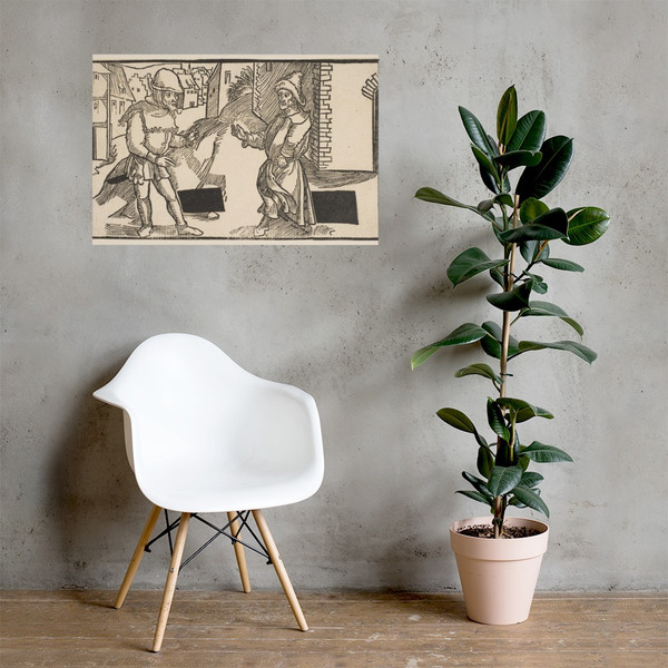 Adelphi, from The Comedie of Terence, 19th century reprint - Albrecht Dürer - n.d. - Paper Poster Museum quality 7746657