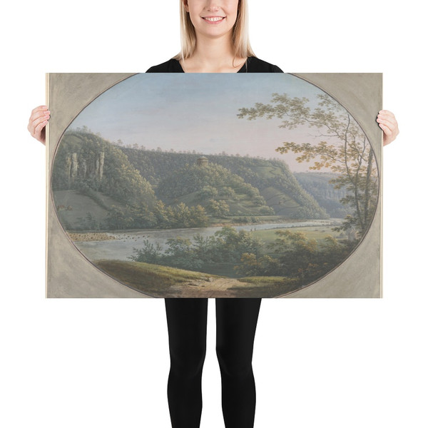 View of the Round Howe near Richmond, Yorkshire, England - George Cuit the Elder - 1788 - Paper Poster Museum quality 7743956