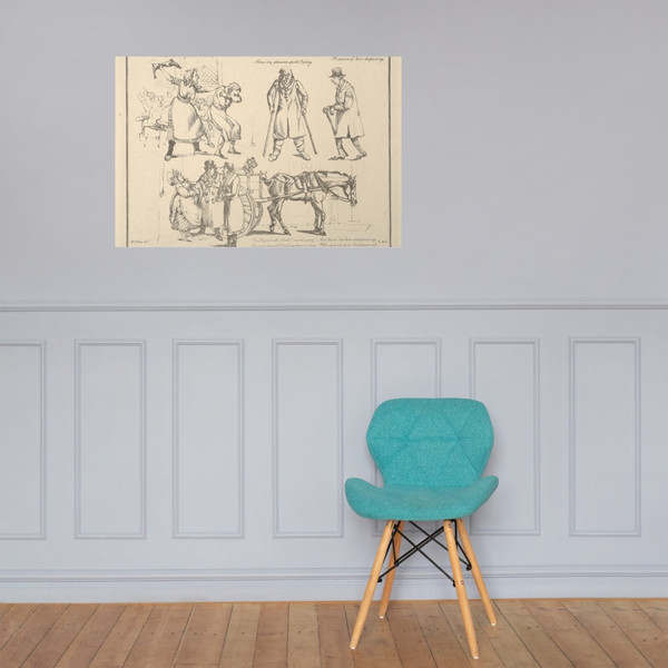 Songs: "That Love's a Tyrant I can prove..." - Henry Thomas Alken - 1822 - Paper Poster Museum quality 7746875