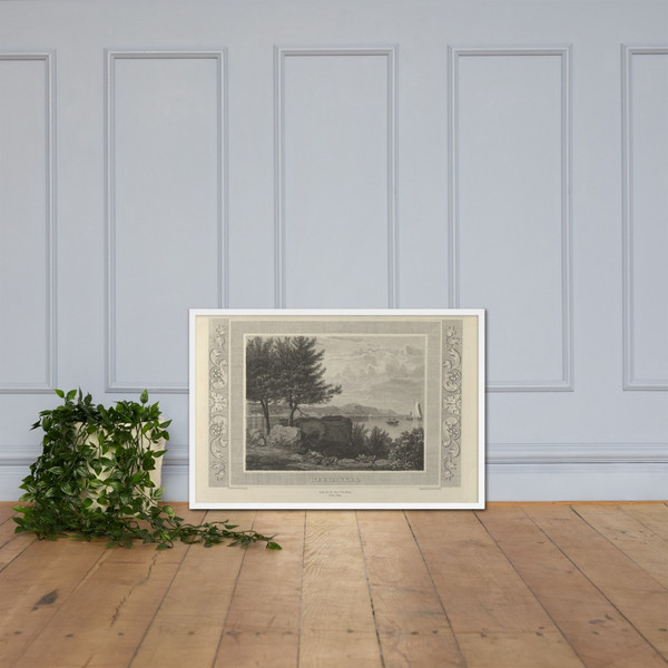 Weekhawken - Asher Brown Durand - 1833 - Photo Paper Framed Poster Museum quality 7738906