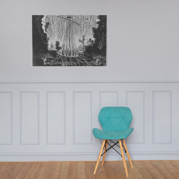 Birth of the Dauphin, Toulouse, 1682: Capture of the Golden Fleece - Jacques LePautre - 1682 - Photo Paper Poster Museum quality 7743417