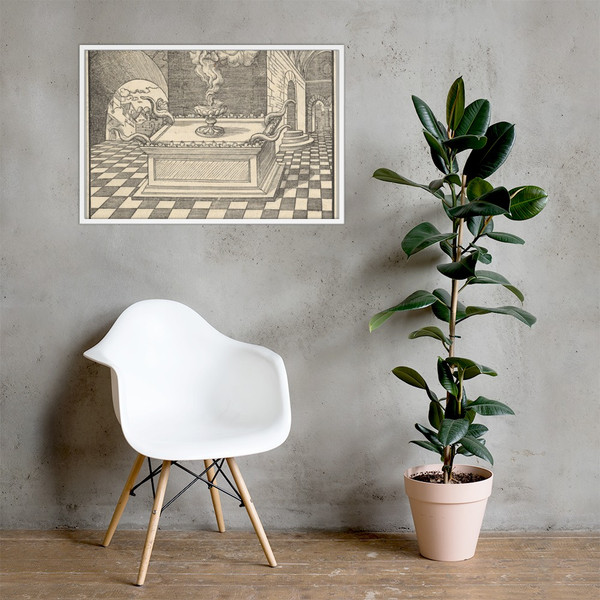 The Altar of Incense, from De Biblie uth der uthlegginge Doctoris Martini Luthers - Erhard Altdorfer - Photo Paper Framed Poster Museum quality 7747813