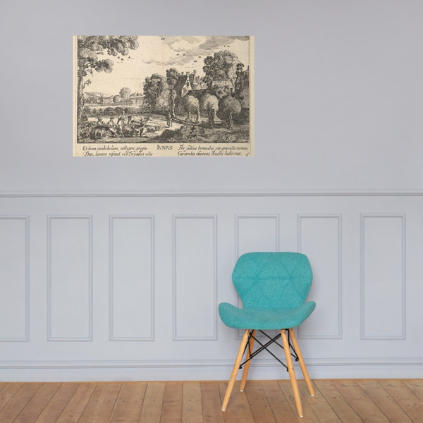 June - Wenceslaus Hollar - 1628–29 - Paper Poster Museum quality 7738643