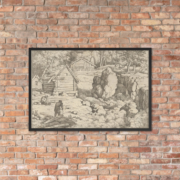 The Carpenter - Allart van Everdingen - Matte Paper Framed Poster Museum quality 7724472