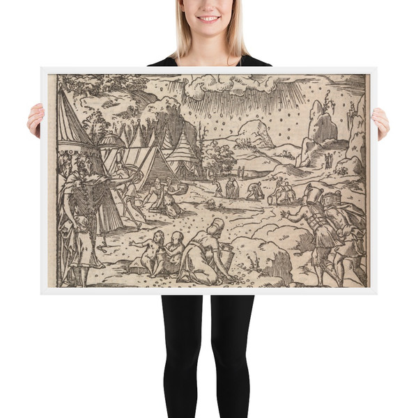 Biblia Sacra. . .Lugduni - Jean de Tournes - 1554 - Matte Paper Framed Poster Museum quality 7740854