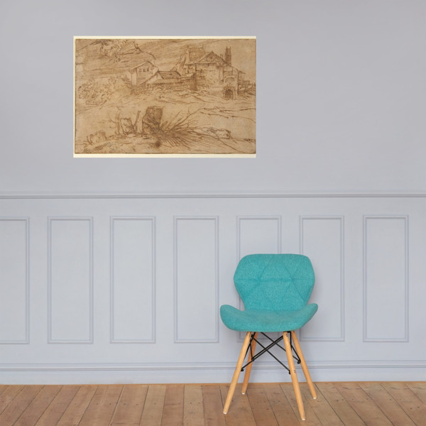 Landscape with a Goat - Titian (Tiziano Vecellio) - 1500–1511 - Paper Poster Museum quality 7744521