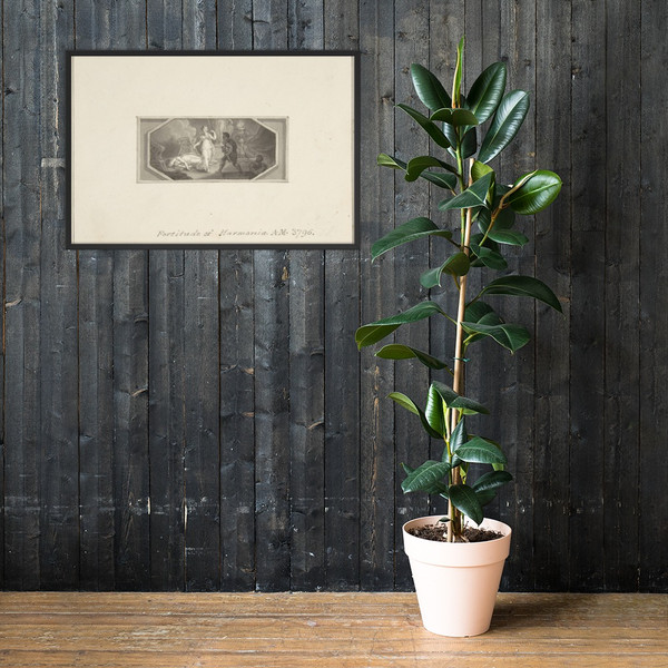 Fortitude of Harmonia - Edward Francis Burney - 1790–1800 - Matte Paper Framed Poster Museum quality 7744404