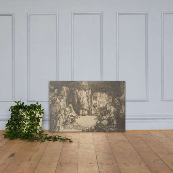 Christ Preaching (La Petite Tombe) (copy) - Rembrandt (Rembrandt van Rijn) - n.d. - Canvas Museum quality 7705244