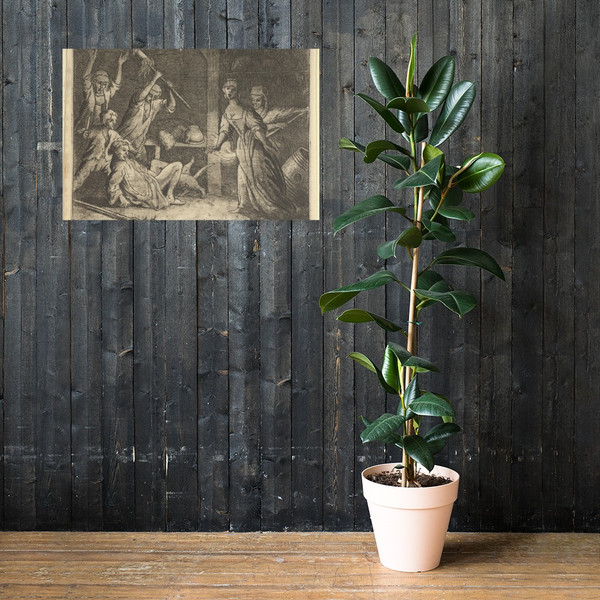 The Cat, Caught in a Snare, is Mistreated by the People from the House from Hendrick van Alcmar's Renard The Fox - Allart van Everdingen - 1650–75 - Paper Poster Museum quality 7725045