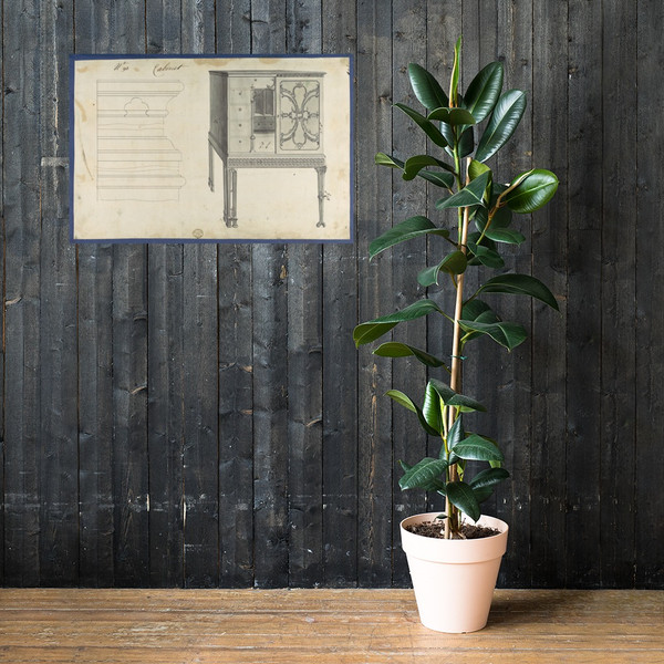 Cabinet, from Chippendale Drawings, Vol. II - Thomas Chippendale - 1753 - Photo Paper Poster Museum quality 7724598