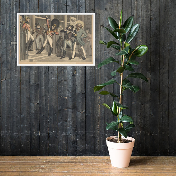 The Rival Whiskers - Theodore Lane - ca. 1824 - Photo Paper Framed Poster Museum quality 7746768