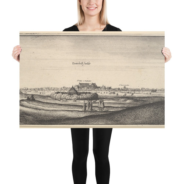 Tootehill fields (Amoenissimi aliquot locorum... Prospectus) - Wenceslaus Hollar - 1643–44 - Photo Paper Poster Museum quality 7724854