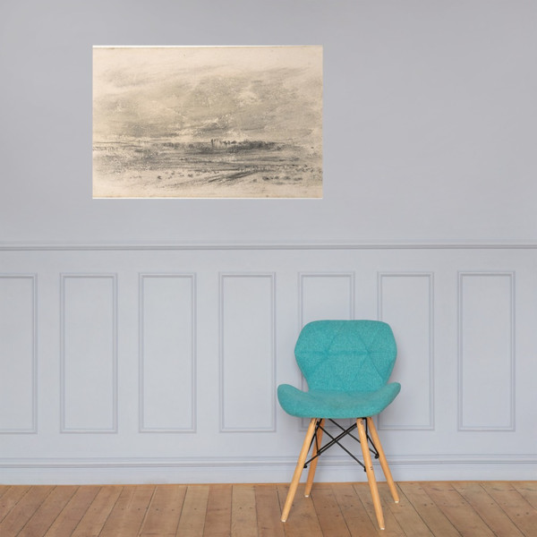 The South Downs - Anonymous, British, early 19th century - 19th century - Paper Poster Museum quality 7724023