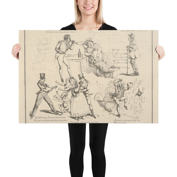 Songs: "Mary, dear Mary list awake. And take the moon thy slumbers break..." - Henry Thomas Alken - 1822 - Photo Paper Poster Museum quality 7746931