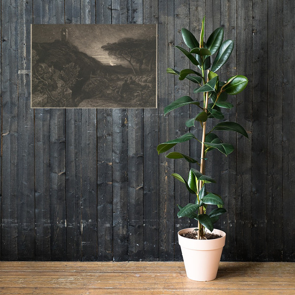 The Lonely Tower - Samuel Palmer - 1879 - Paper Poster Museum quality 7737840