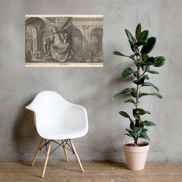 Realm of Juno - Wenceslaus Hollar - 1646 - Photo Paper Poster Museum quality 7741119