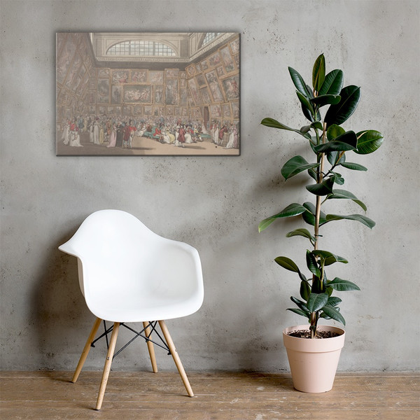 Exhibition Room, Somerset House - Thomas Rowlandson - January 1, 1808 - Canvas Museum quality 7738367