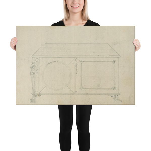 French Commode, from Chippendale Drawings, Vol. II - Thomas Chippendale - ca. 1760–70 - Canvas Museum quality 7724803