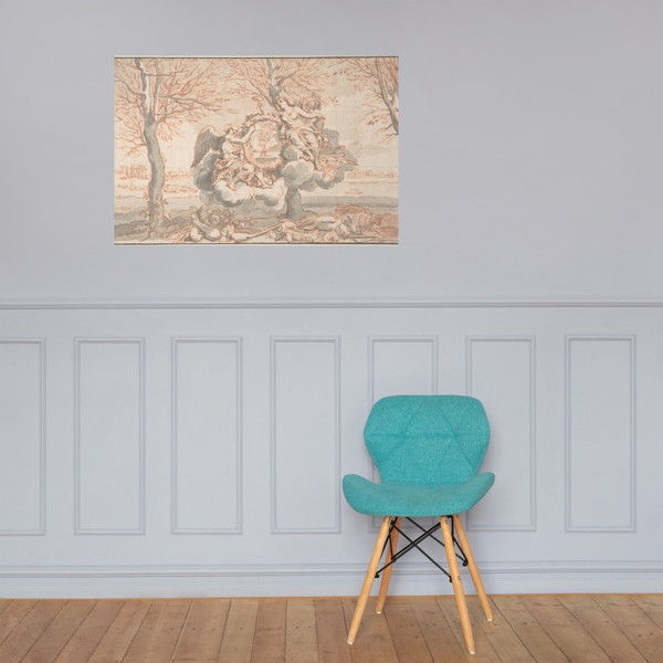 Allegory of Winter, after Sébastien Le Clerc - Anonymous, French, 18th century - 18th century - Photo Paper Poster Museum quality 7746336