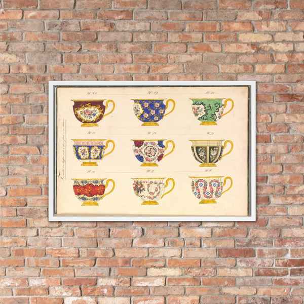 Porcelain Designs - Anonymous, French, 19th century - ca. 1825–50 - Matte Paper Framed Poster Museum quality 7724289