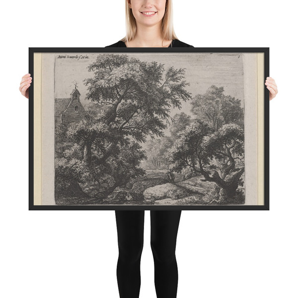 The Porter - Anthonie Waterloo - Matte Paper Framed Poster Museum quality 7723608