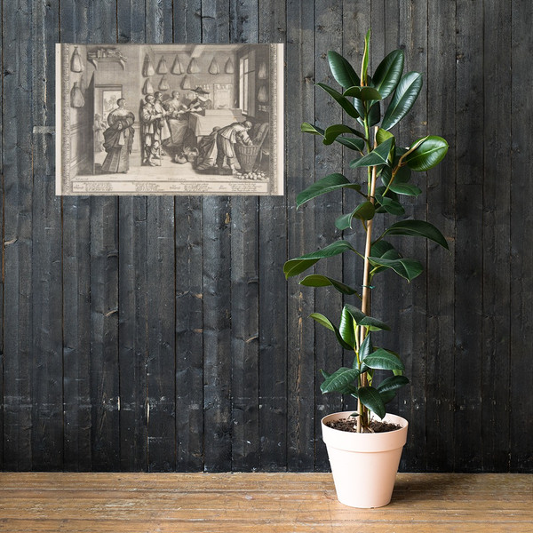 Employment Bureau - Abraham Bosse - ca. 1633 - Photo Paper Poster Museum quality 7739569