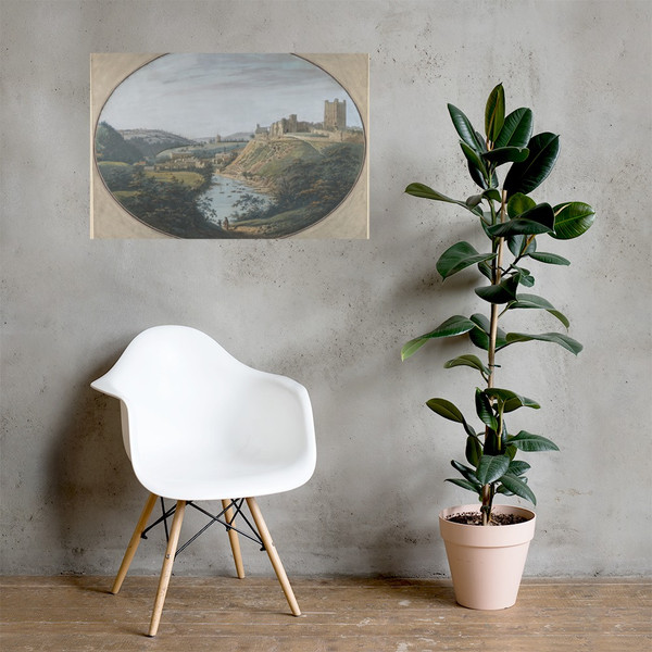 View of Richmond, Yorkshire, England - George Cuit the Elder - 1788 - Paper Poster Museum quality 7743984