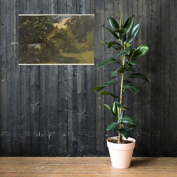 Landscape with an Easel - Anonymous, French, 19th century - 19th century - Photo Paper Poster Museum quality 7739156