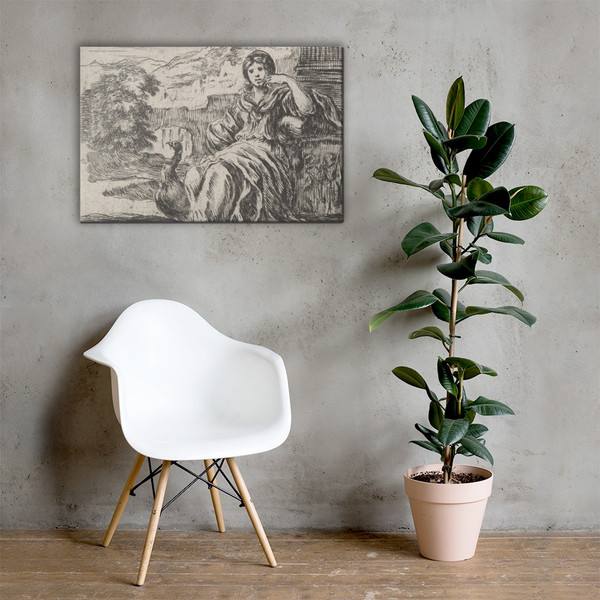 Juno, from 'Game of Mythology' (Jeu de la Mythologie) - Stefano della Bella - 1644 - Canvas Museum quality 7705132