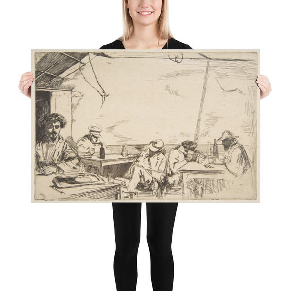 Soupe à trois sous - James McNeill Whistler - 1859 - Paper Poster Museum quality 7741739