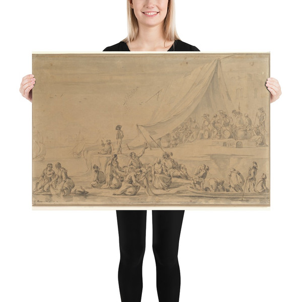 A Pirate's Camp - Anonymous, Italian, 17th century - 17th century - Paper Poster Museum quality 7743021