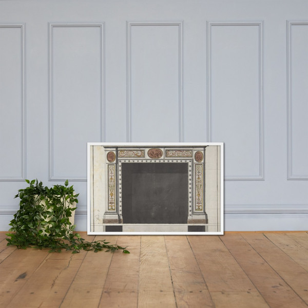 Drawing for a Mantelpiece - Anonymous, Italian, 18th century - 1780–90 - Matte Paper Framed Poster Museum quality 7742195