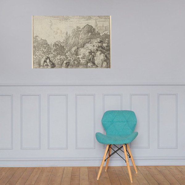 The Church on the Hill - Allart van Everdingen - Paper Poster Museum quality 7739290