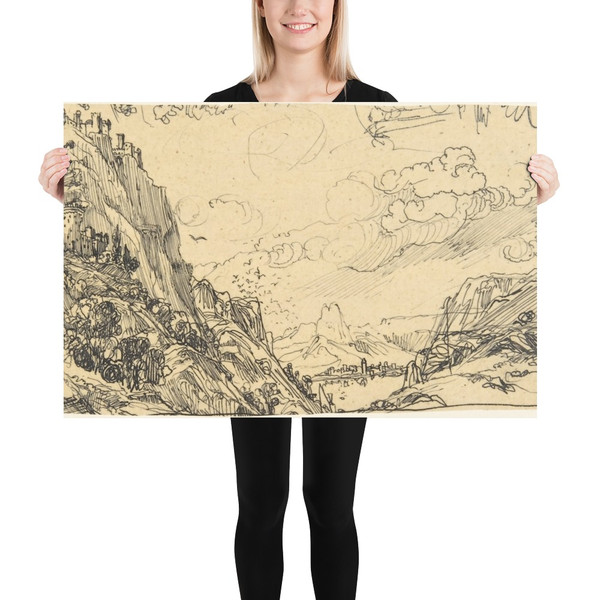 The Eyrie - Rodolphe Bresdin - Photo Paper Poster Museum quality 7744127