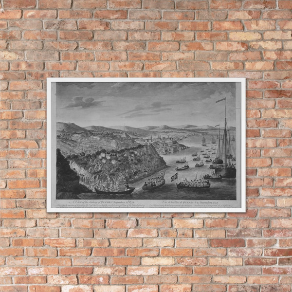 A View of the Taking of Quebec, September 13, 1759 - Bowles & Carver - ca. 1760 - Matte Paper Framed Poster Museum quality 7725219