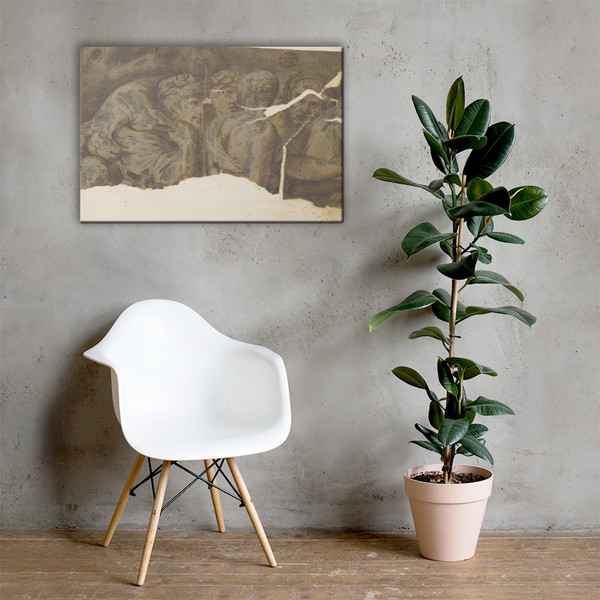 Roman Procession - Polidoro da Caravaggio - 1499–1543 - Canvas Museum quality 7745253