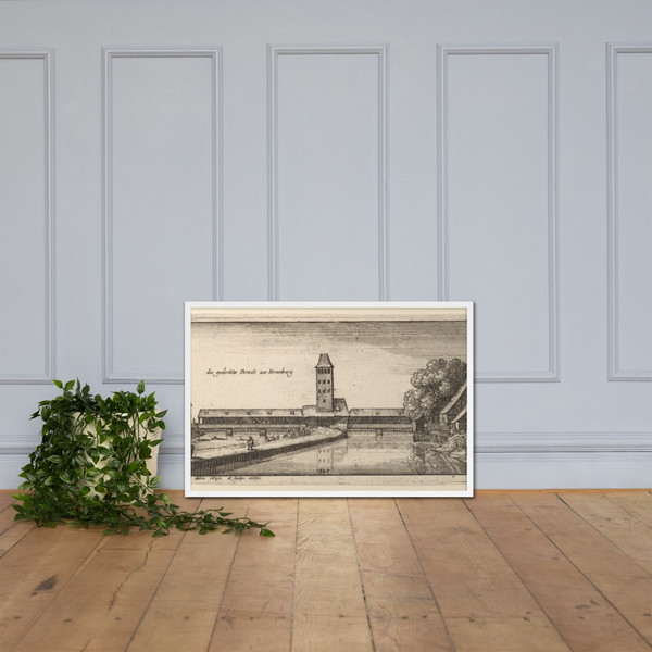 Strasbourg - Wenceslaus Hollar - 1665 - Photo Paper Framed Poster Museum quality 7740067